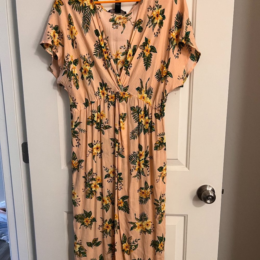 Maxi high slit cover up
